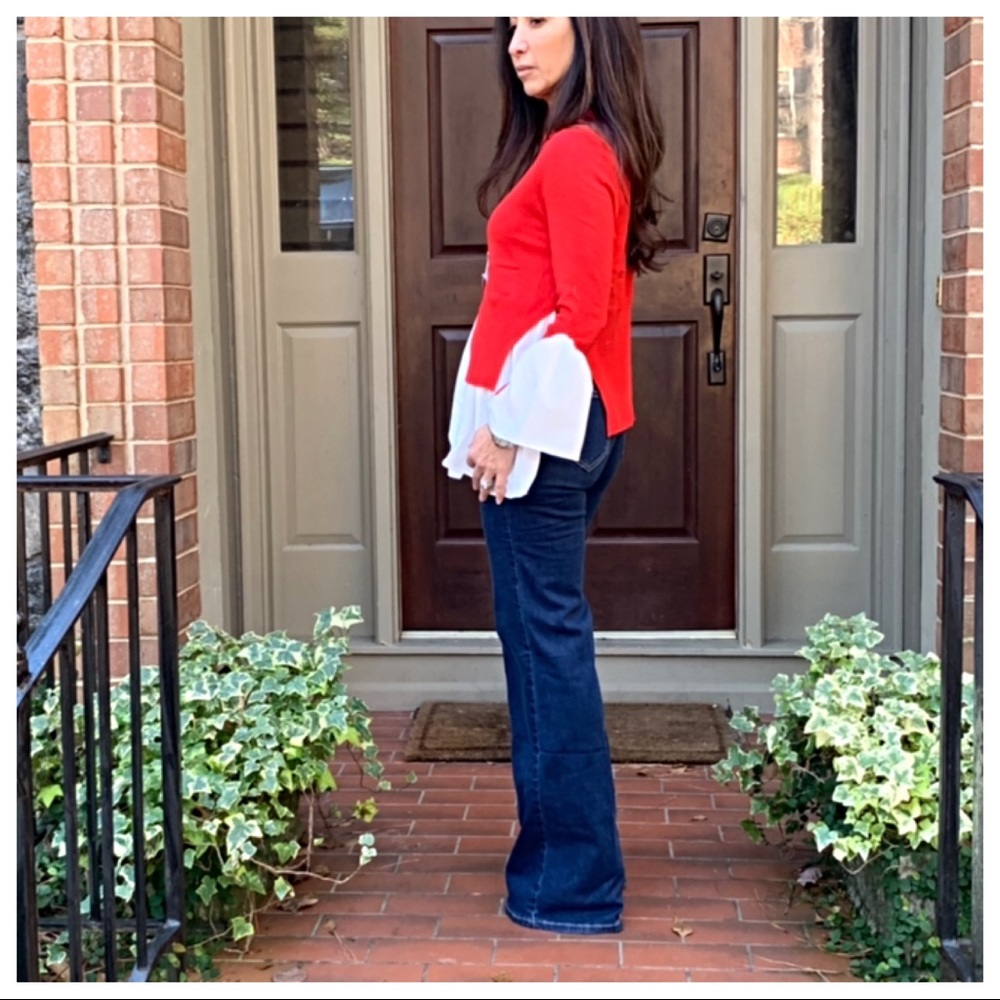 ✨LAST ONE ✨PARIS✨Red Stunning shirted sweater - Picture 6 of 8
